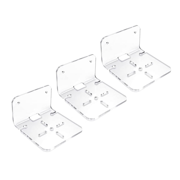 AOOOWER Set of 3 Acrylic Storage Shelf Wall Mounted Brackets for Cameras and Gadgets