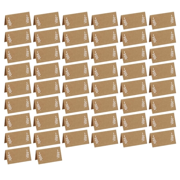 AOOOWER Set of 50 Durable and Stylish Leaf Design Seating Cards for Parties and Functions