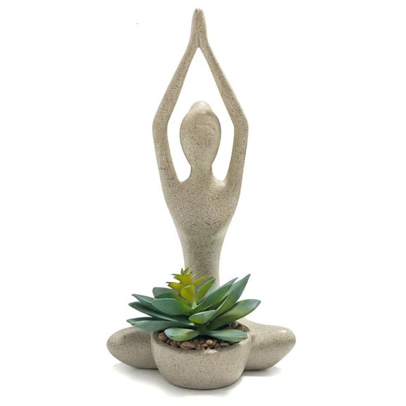 AOOOWER Shape Figure Pot Accent for Study Area and Shelf Styling Indoors