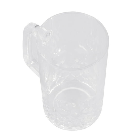 AOOOWER Shatterproof Acrylic Beer Mug with Handle Festival Drinking Cup Parties Supplies