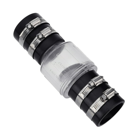 AOOOWER Silents Check Valves 1-1/2" Sump Pump Check Valves with Stainsless Steel Clamps