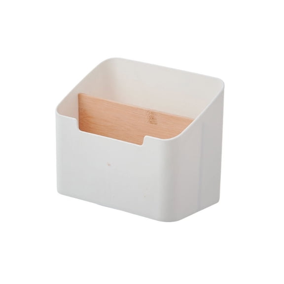 AOOOWER Simple Design Desk Organizers Multi Compartment Plastic Storage Box For Home Office