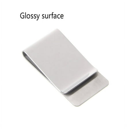 AOOOWER Slim High Quality Slim Money Clip Credit Card Holder Wallet New Stainless Steel