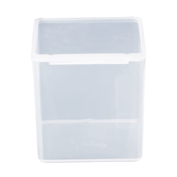 AOOOWER Small Square Clear Plastic Jewelry Storage Boxes Beads Crafts for Case Container