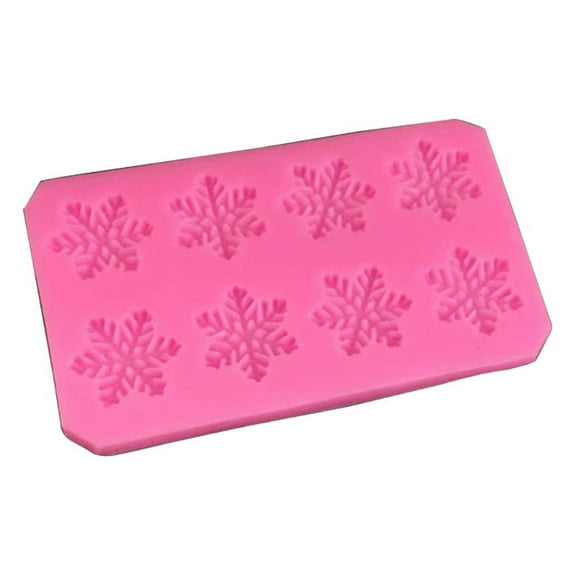 AOOOWER Snowflake Shapes Chocolate Moulds Silicone Material Moulds for Making Candy Soap