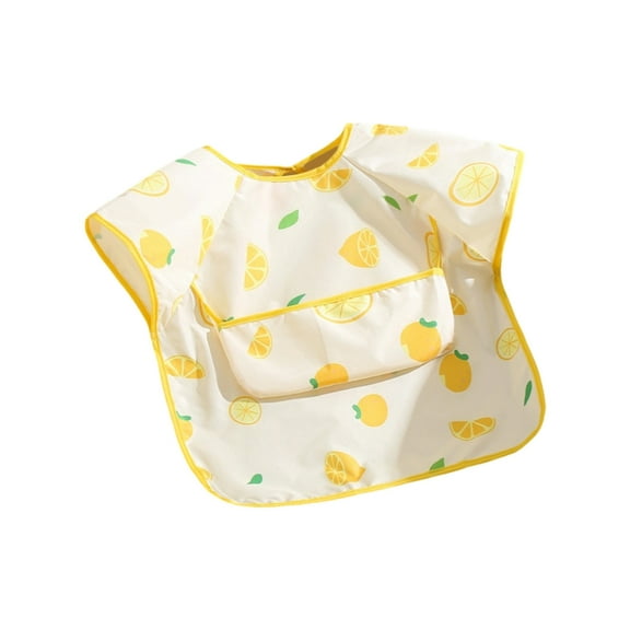 AOOOWER Soft Water Proofing Baby Feeding Bib for Weaning Meal Hour Easy Cleaning Overalls Food Catcher Design Adjustable