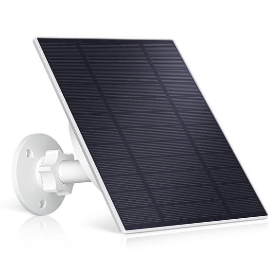 AOOOWER Solars Panel Kit for Continuous Camera Operations, 5W, Easy Installation with Long Cable