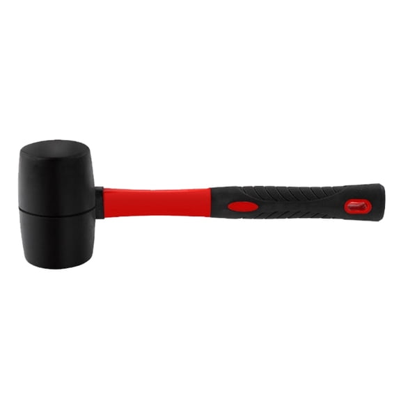 AOOOWER Solid Rubber Mallet Fiber Grip Handle Protect Ceramic Tiles from Damage