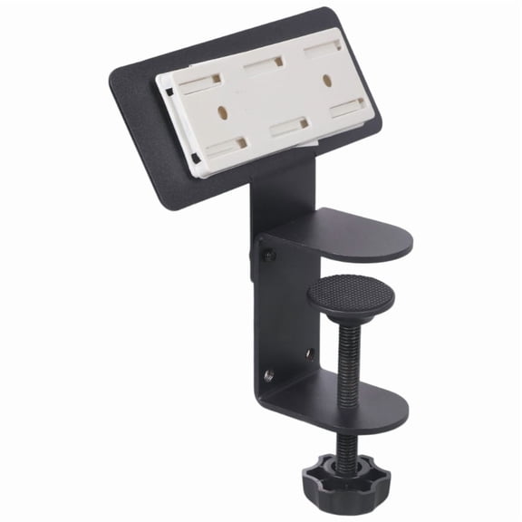 AOOOWER Space Saving Desk Side Clamp Organiser For Power Panel Iron Construction Black
