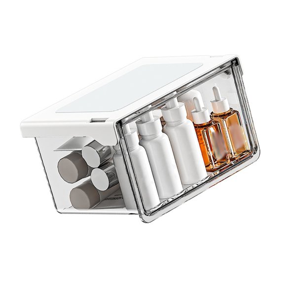 AOOOWER Space Saving Makeup Storage Box 3 Different Sizes Fit Any Room Decors