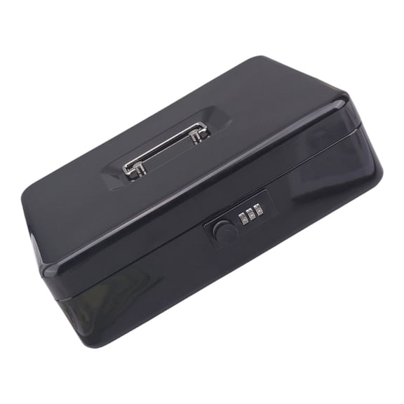 AOOOWER Space Saving Metal Security Box Programmable Combination Lock Cash Container for Cash Documents Protections