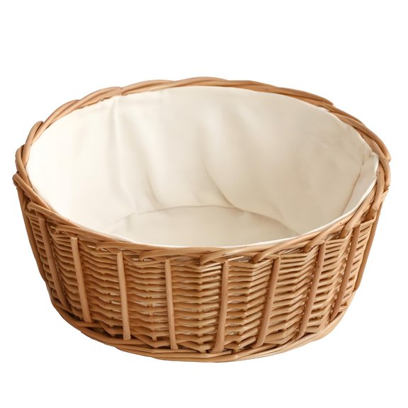 AOOOWER Spacious Handwoven Willow Basket Home Storage Solution for Blankets Linens