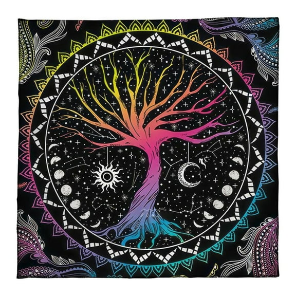AOOOWER Square Flannelette Tarot Altar Cloth Board Game Pad Astrological Oracles Pad Table Cover Card Mat Divinations Tablecloth