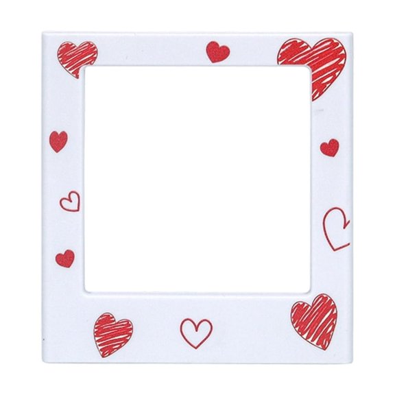 AOOOWER Square Instants Photo Magnetic Display Unique Pattern Option Secure Clip Mounting Construction Home Accent