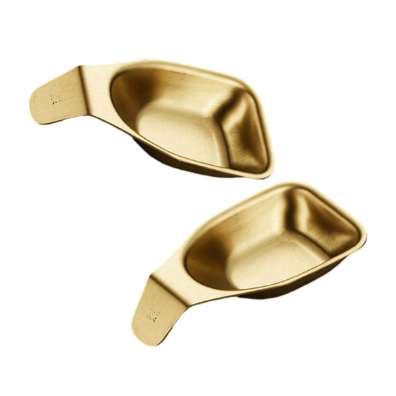 AOOOWER Stainless Steel Dipping Bowls Heat Resistant Condiment Dishes Appetizer Plate