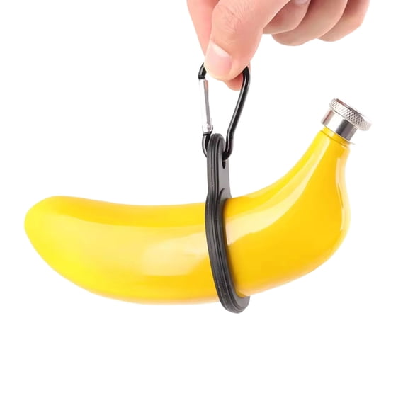 AOOOWER Stainless Steel Flask With Unique Banana Designs 5Oz Capacity Drink Container