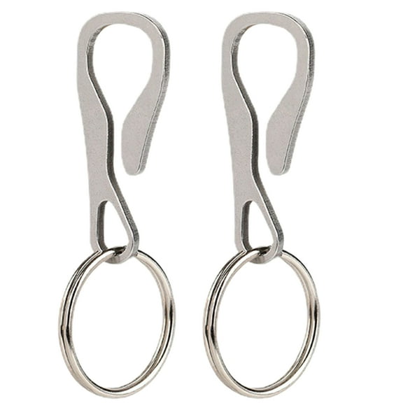 AOOOWER Stainless Steel Keychain Clip Multifunctional Keyring Keychain Lightweight Belt Key Holder Small Keychain Key Organizers