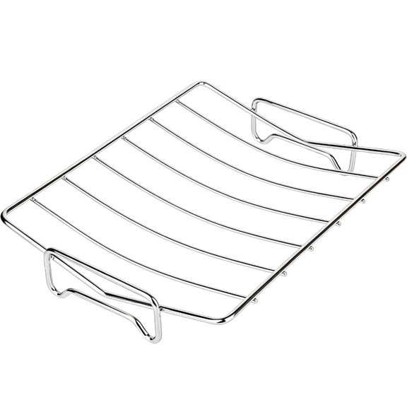 AOOOWER Stainless Steel Outdoor Barbecue Rack Grill Holder V Shaped Grilling Rack Turkey Roasting Rack for Home, Oven Enduring