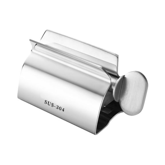AOOOWER Stainless Steel Rolling Tube Toothpaste Squeezer Dispenser for Facial Cleanser Hand Cream Squeezer Rotate Holder