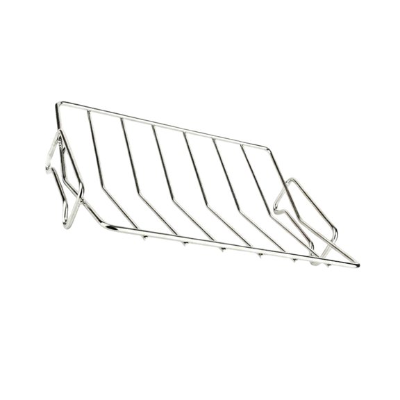 AOOOWER Stainless Steel V Shape Turkey Roasting Rack Stand For Oven And Outdoor Cooking