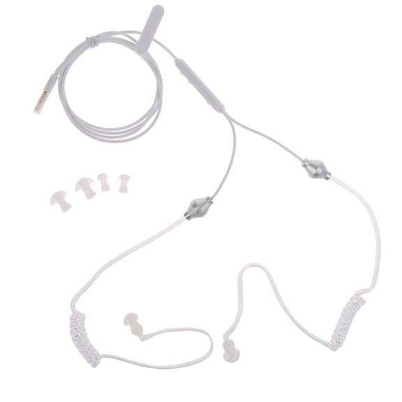AOOOWER Stereo 3.5mm Air Tube Earpiece Anti-Radiation Headset Radiation-proof Earphones