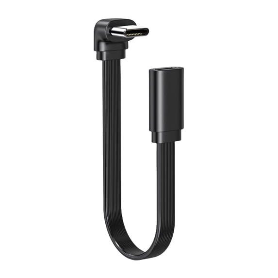 AOOOWER Straight Head/Right Angle USB C Extension Cable for Tight Space and Easy Access