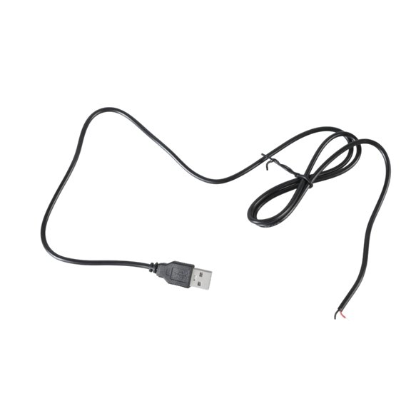 AOOOWER Straight Head USB to 2pin Bare Wire Open End Power Cord for DIY Electronics