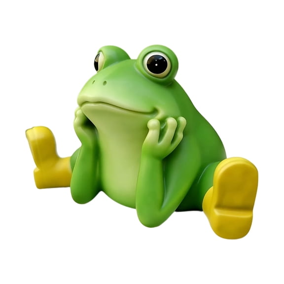 AOOOWER Stretch Frogs Figurines Pot Hangers Decorations,Resins Hanging Frogs Figurines Garden Decorations Animal Statue Ornament