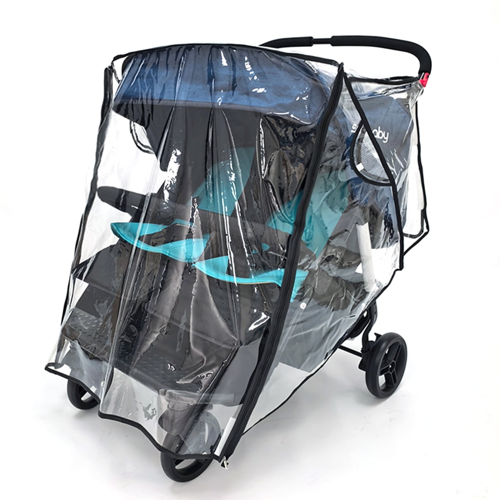 AOOOWER Strollers Rain Sleeve Water Proofing EVA Breathable Equipped Rear Pocket