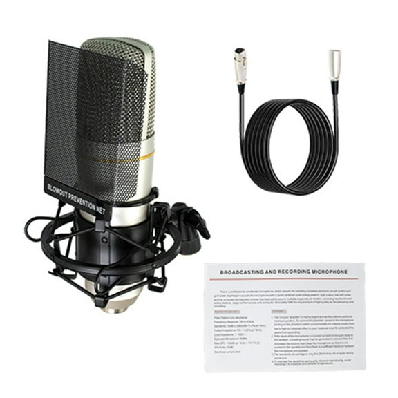 AOOOWER Studio Recording Microphone Home Studio Condenser Mics for Natural Sound Record