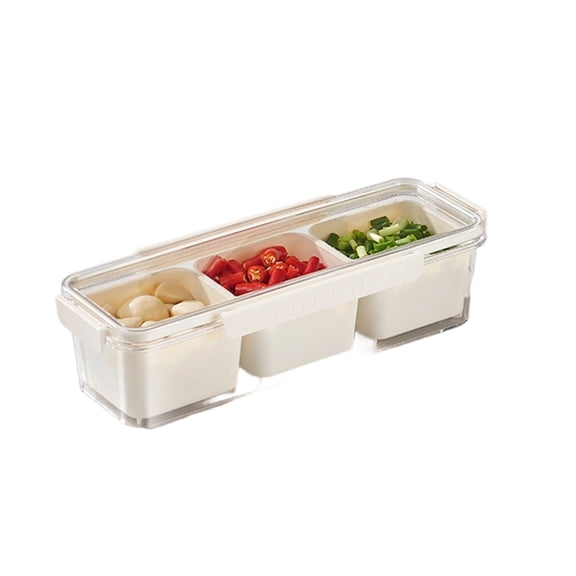 AOOOWER Sturdy Plastic Spice Box With Dividers Ideal For Storing Various Herbs And Condiments