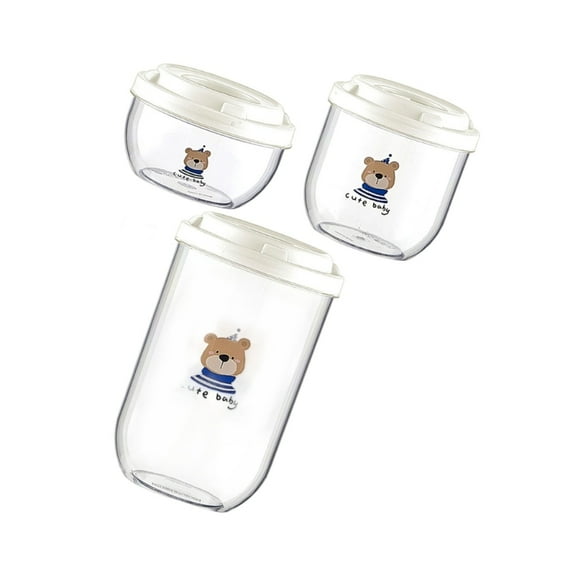 AOOOWER Sturdy Plastic Vacuum Sealed Container Coffee Bean Flour Rice Storage Solution