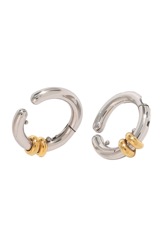 Stylish Color Block Ear Cuff Earrings With Colorful Design For Everyday Use