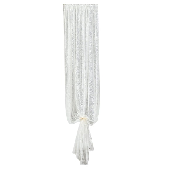 AOOOWER Stylish French Lace Curtains for Window Breathable Polyester Home Decoration