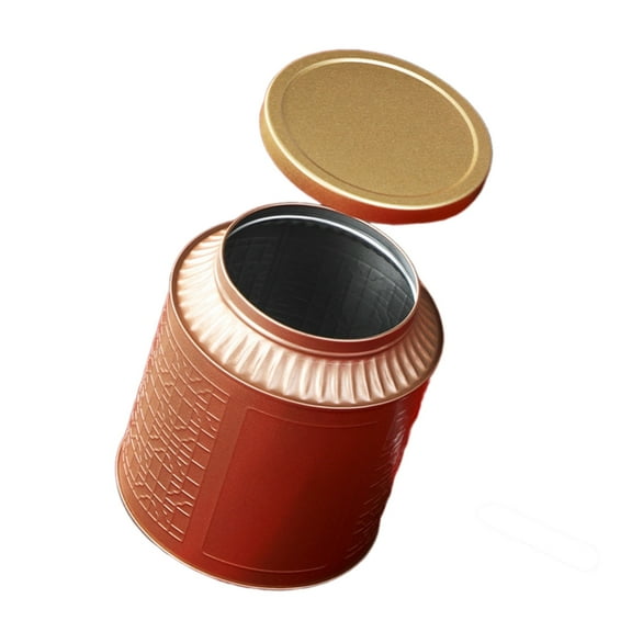 AOOOWER Tea Packagings Box Mini Empty Tea Tins Can Round Tinplate Containers for Loose Tea, Coffee, Candy, Cookie, Spices