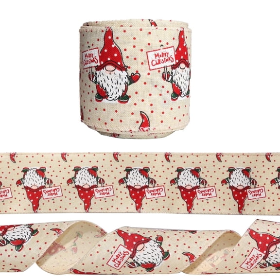 AOOOWER Textured Burlap Ribbon For Seasonal Decorations Holiday Gift Wrapping Craft Projects
