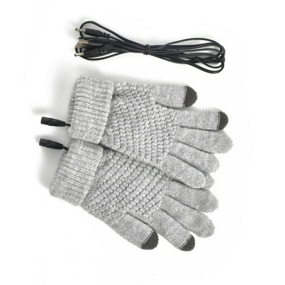 AOOOWER Touchscreens Gloves 10x15cm Soft Comfortable for Cold Environment Outdoor Adventure USB Heated Warmth Gloves