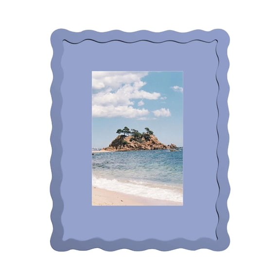 AOOOWER Traditional undulating Border 4x6 Photo Frame Having Stand For Desk Or Wall display
