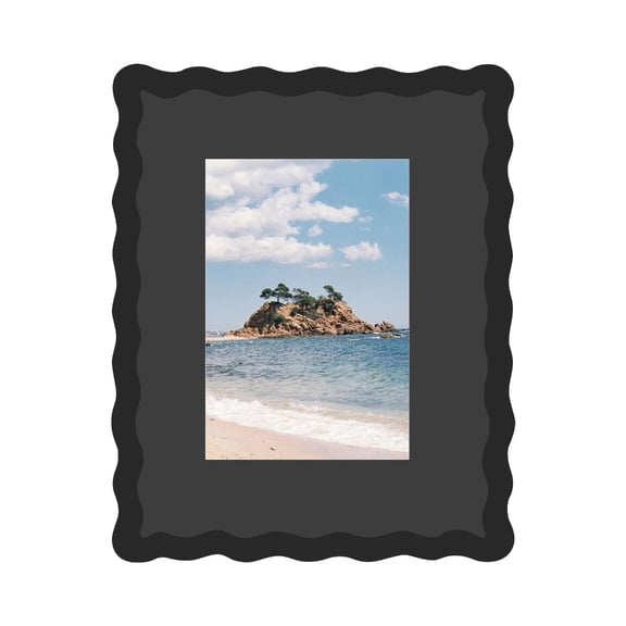AOOOWER Traditional undulating Border 4x6 Photo Frame Having Stand For Desk Or Wall display
