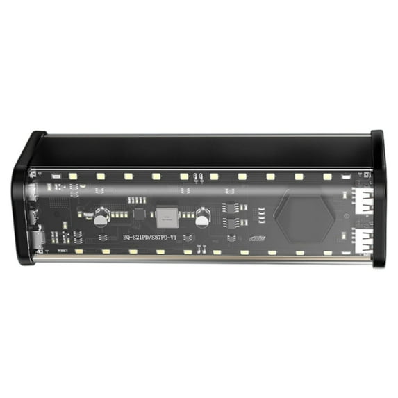 AOOOWER Transparent 21700 Battery Pack Kit 8 Cell Holder Case With Quick Charging Type C Output Battery Box