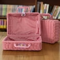 thumbnail image 1 of AOOOWER Travel Toiletry Makeup Bag Woven Ratton Cosmetic Organizer Gift Box Storage Bag, 1 of 18