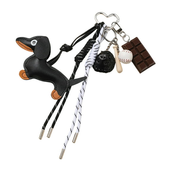 AOOOWER Trendy Dachshund Bag Charm Portable Sturdy Key Holder Fashion Accessory