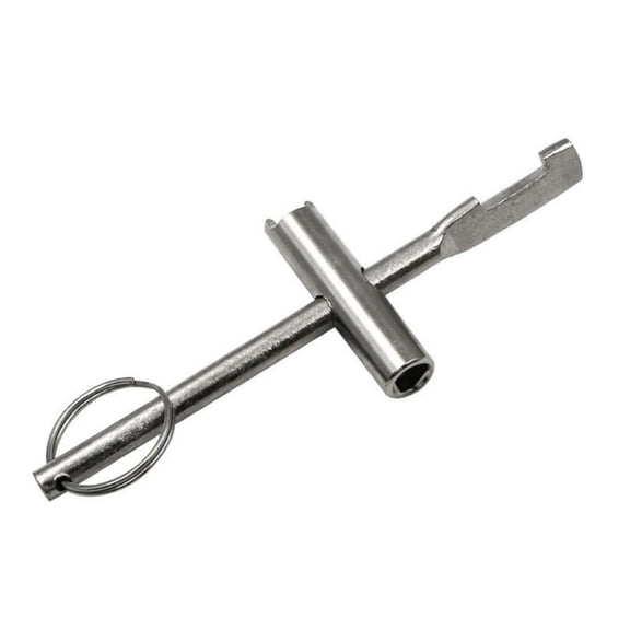 AOOOWER Triangle Wrench Key Single Inner Triangular Key Elevator Key Inner Triangle Water Meter Valves Key Tool