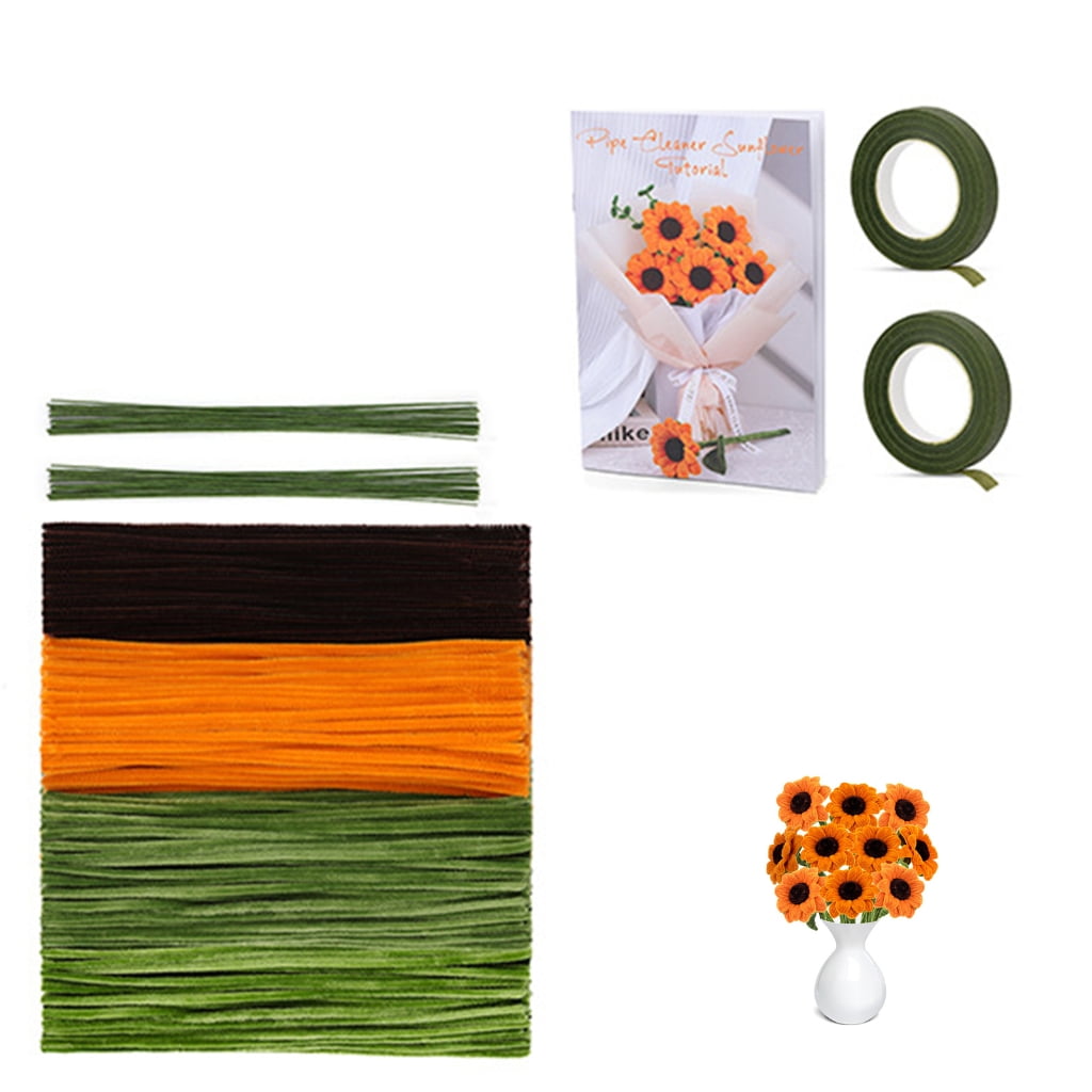 AOOOWER Twist Stick Bouquet Craft Kits Chenilles Stems for Handmade ...