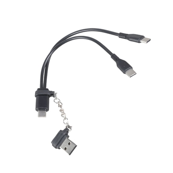 AOOOWER Two Devices Charging Cable USB Type C Splitter Charge Cord for Electronics