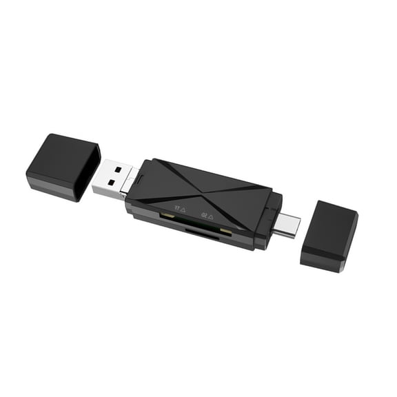 AOOOWER USB 2.0 Multifunction Type C Micros USB SDTF Card Reader for Cameras And Drones