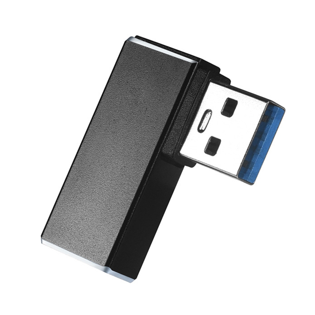 AOOOWER USB 3.0 Adapter Male to Female Connector Left/Right Bend for ...