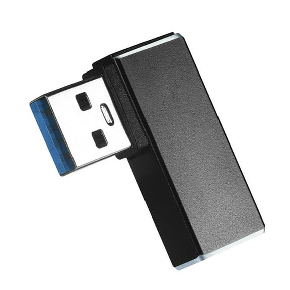 AOOOWER USB 3.0 Adapter Male to Female Connector Left/Right Bend for Connecting Cameras Printer Mice Support Data Transmission