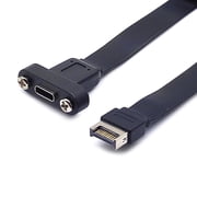 AOOOWER USB 3.1 TypeE to C Front Panel Cable 10Gbps Internal Adapter Cable Fast 10Gbps