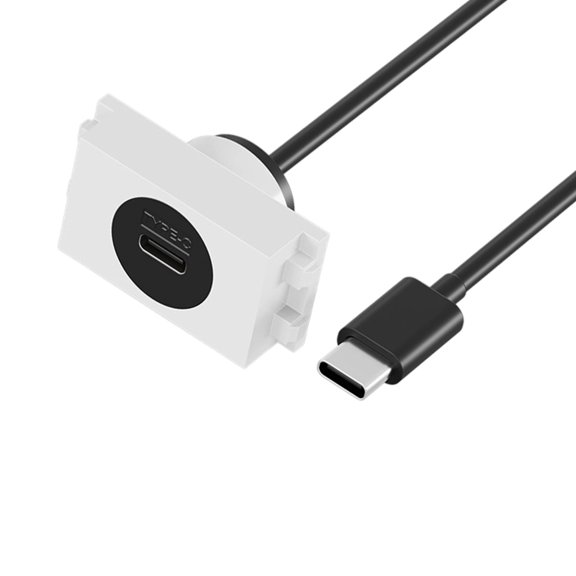 AOOOWER USB C Adapter Cable Flexible Type C Male to Female Panel Mount For Charging